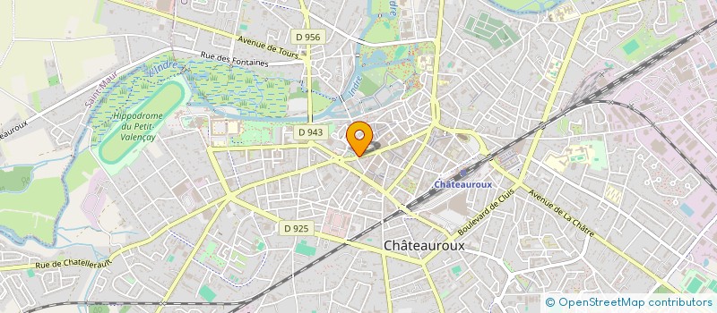 localisation de l'entreprise SARL AGENCE IMMOBILIERE LA BERRICHONNE à CHATEAUROUX