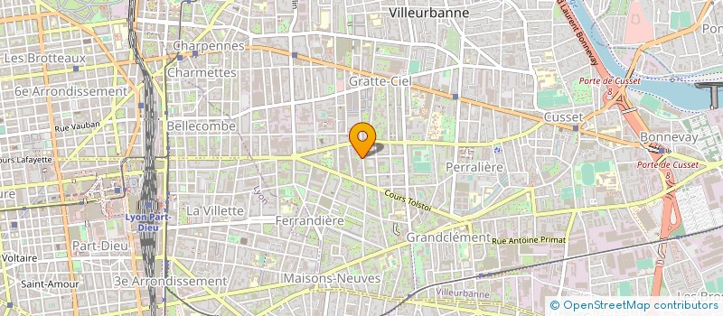 localisation de l'entreprise SARL AGENCE PEGASE SECURITE à VILLEURBANNE