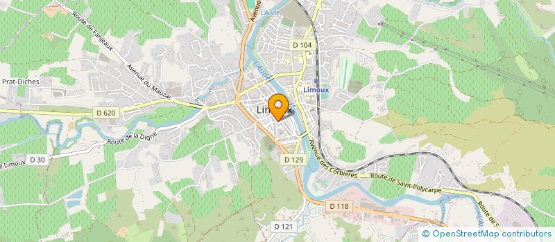 localisation de l'entreprise SARL AGENCE SUD PRESSE à LIMOUX