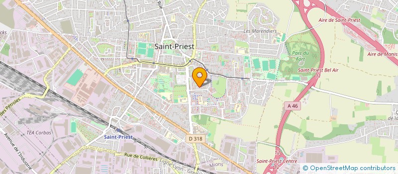 localisation de l'entreprise SARL AGENCEMENT ENTR GEN DECORATION  SAINT-PRIEST