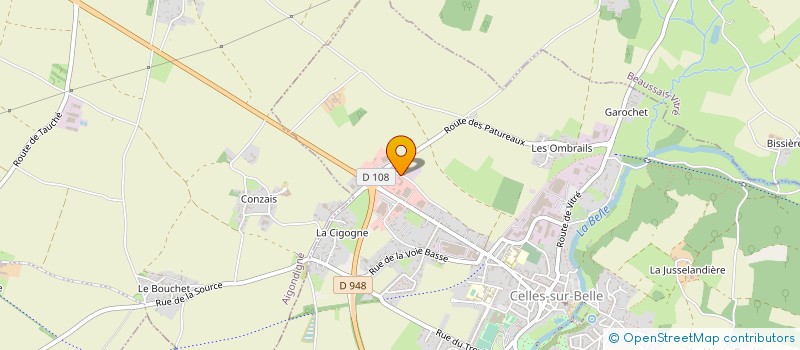 localisation de l'entreprise SARL AGENCEURS DE L HABITAT  CELLES-SUR-BELLE