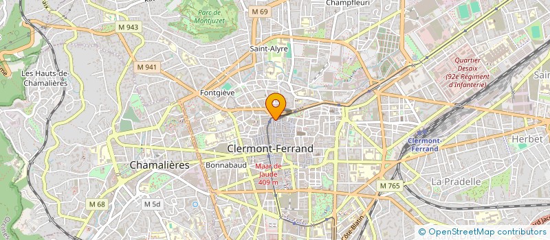 localisation de l'entreprise SARL AGG à CLERMONT-FERRAND