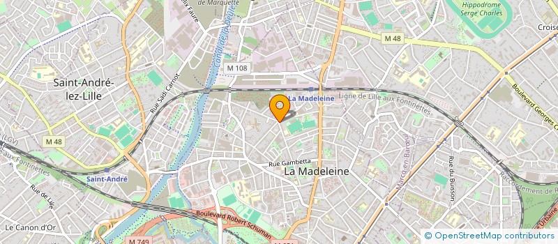 localisation de l'entreprise SARL AGIMMONORD à LA MADELEINE