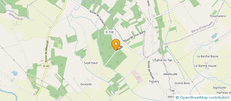 localisation de l'entreprise SARL AGIRCA  LA VILLE-DIEU-DU-TEMPLE