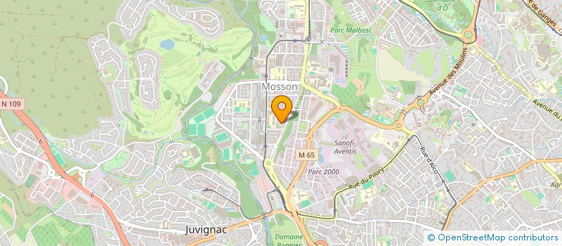 localisation de l'entreprise SARL AGLO - BAT à MONTPELLIER