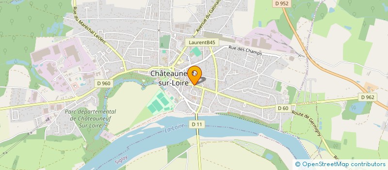 localisation de l'entreprise SARL AGNES à CHATEAUNEUF-SUR-LOIRE