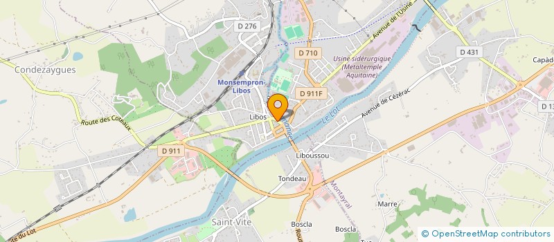 localisation de l'entreprise SARL AGORA à FUMEL