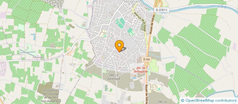 localisation de l'entreprise SARL AGPROCESS à SERIGNAN
