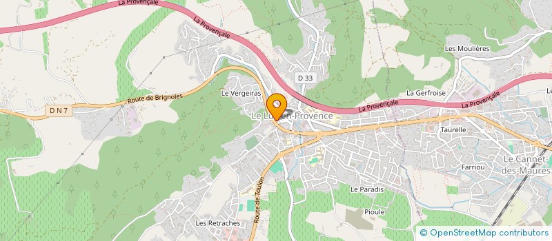 localisation de l'entreprise SARL AGRI FOURRAGES à LE CANNET-DES-MAURES
