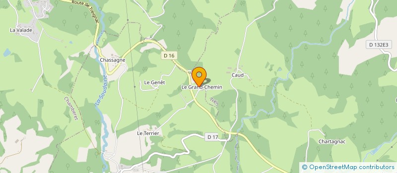 localisation de l'entreprise SARL AGRI MONEDIERES  SOUDAINE-LAVINADIERE