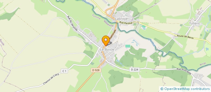 localisation de l'entreprise SARL AGRI PONTHIEU à BRAILLY-CORNEHOTTE