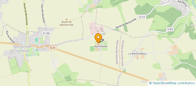 localisation de l'entreprise SARL AGRI PRESTA  MARTAINVILLE-EPREVILLE