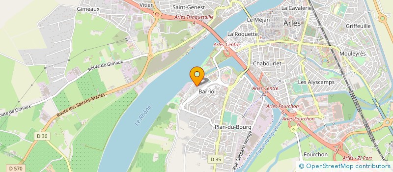 localisation de l'entreprise SARL AGRI SERVICE 13  ARLES