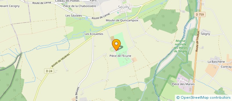 localisation de l'entreprise SARL AGRICOLE DU COUDRAY  SEUILLY