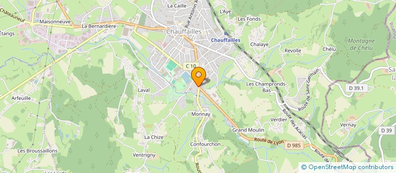 localisation de l'entreprise SARL AGRIFOREST à CHAUFFAILLES