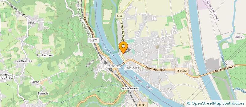 localisation de l'entreprise SARL AGRILAND à SABLONS