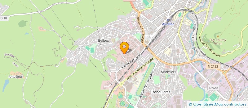 localisation de l'entreprise SARL AGRINAUV à AURILLAC