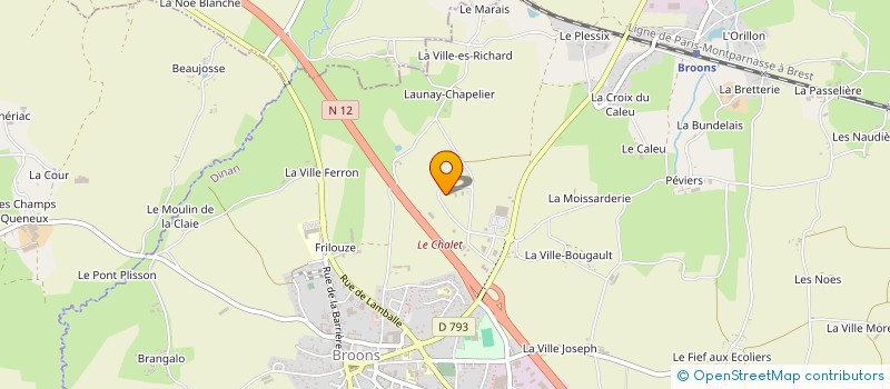 localisation de l'entreprise SARL AGRO QUALITE  BROONS