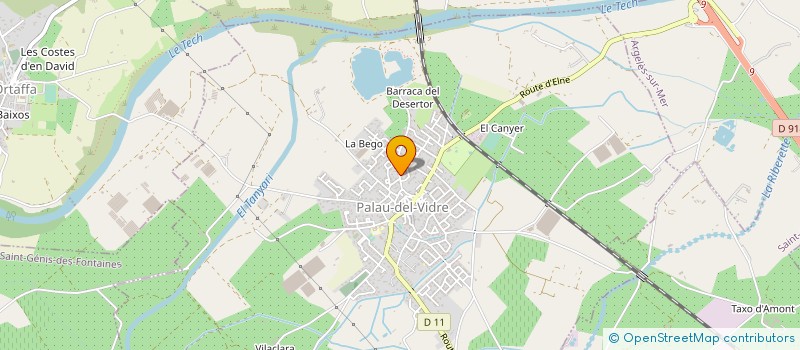localisation de l'entreprise SARL AGROSOL  PALAU-DEL-VIDRE