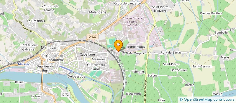 localisation de l'entreprise SARL AGS NEGOCE à MOISSAC