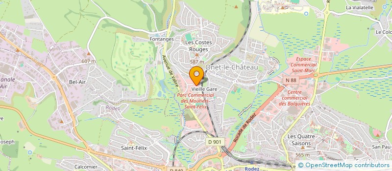 localisation de l'entreprise SARL AGT  ONET-LE-CHATEAU