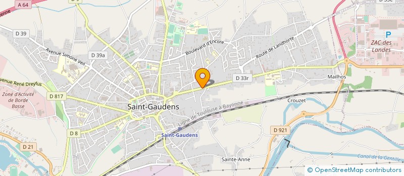localisation de l'entreprise SARL AHAZRIR à SAINT-GAUDENS