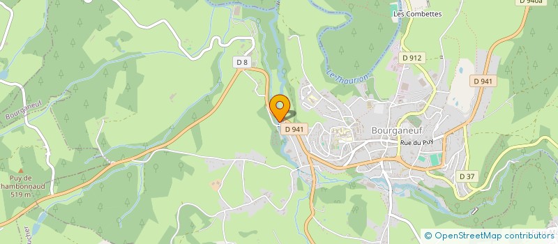 localisation de l'entreprise SARL AHM ETS PAOLI à BOURGANEUF