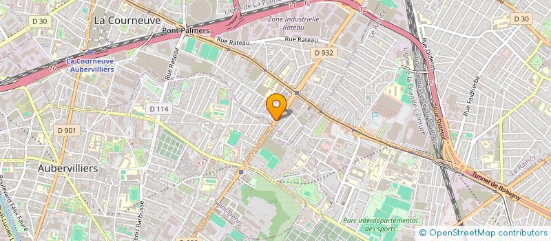 localisation de l'entreprise SARL AICHA à LA COURNEUVE