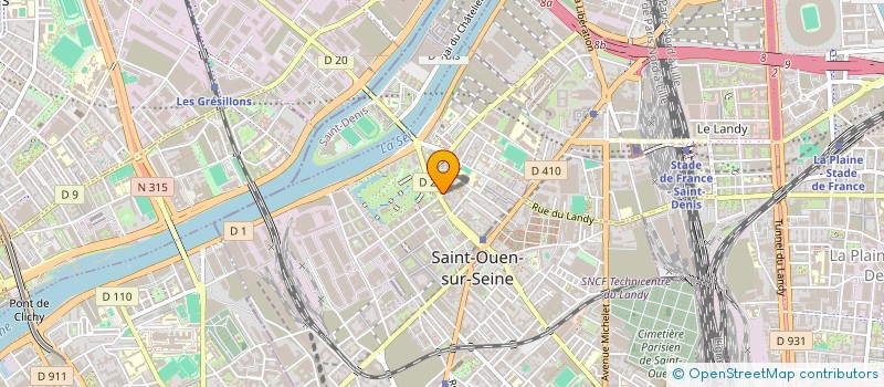 localisation de l'entreprise SARL AICHA MAHTALLAH à SAINT-OUEN-SUR-SEINE