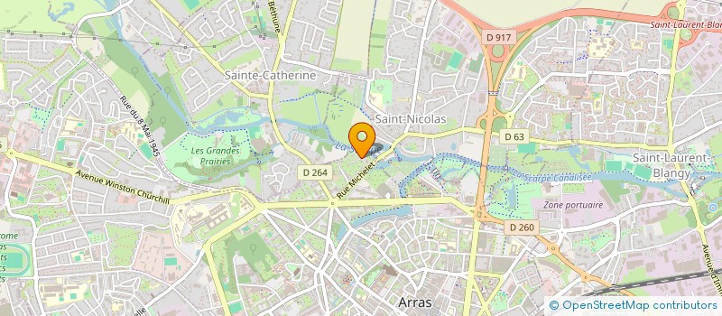 localisation de l'entreprise SARL AIDE ADMINISTRATIVE ARRAGEOISE ET CONSEIL à ARRAS
