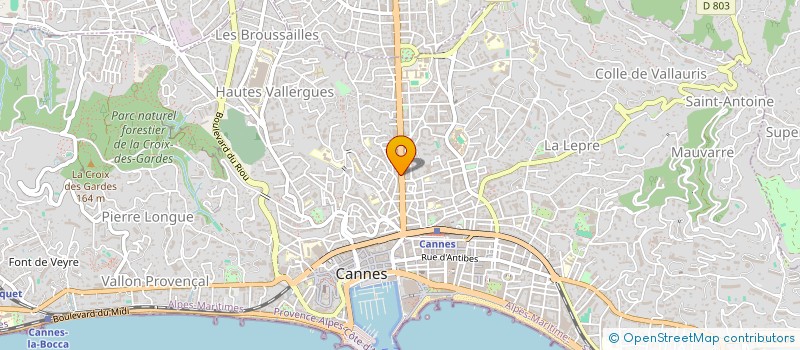 localisation de l'entreprise SARL AIE PHONE S à CANNES