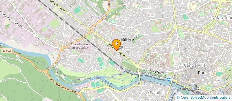 localisation de l'entreprise SARL AIGUE MARINE à BILLERE