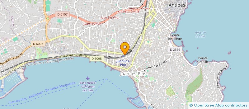localisation de l'entreprise SARL AIGUIER & BUISSON CHANTIERS ST ROCH à ANTIBES