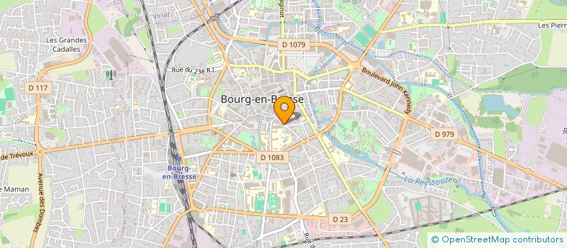 localisation de l'entreprise SARL AIN JURA IMMO - AJI  BOURG-EN-BRESSE