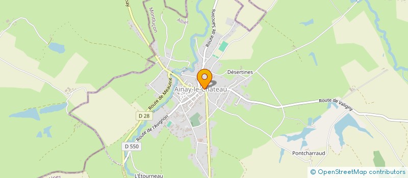 localisation de l'entreprise SARL AINAY AMBULANCE à AINAY-LE-CHATEAU