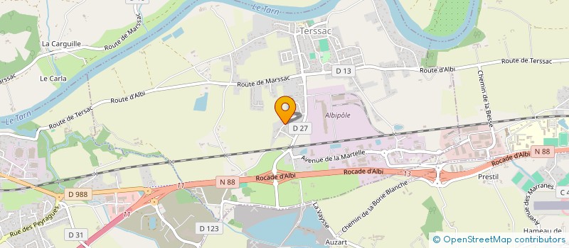 localisation de l'entreprise SARL AIR EAU CLIMAT  TERSSAC