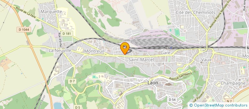 localisation de l'entreprise SARL AISNE BTP à LAON