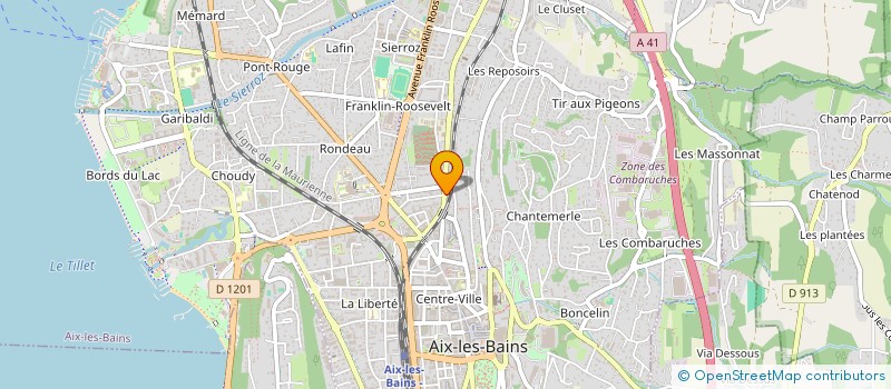 localisation de l'entreprise SARL AIX ANIMATION à AIX-LES-BAINS
