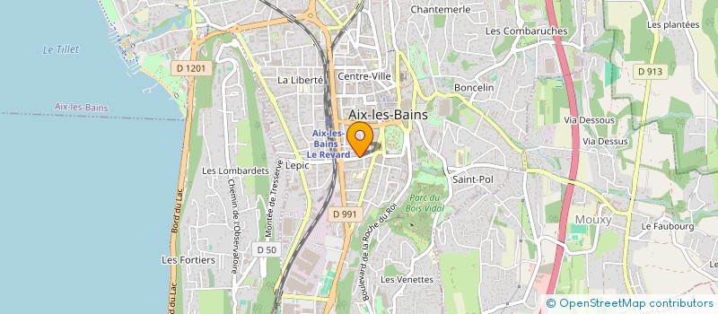 localisation de l'entreprise SARL AIX PRESSING à AIX-LES-BAINS