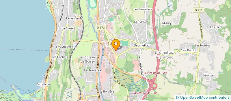 localisation de l'entreprise SARL AIX TP à DRUMETTAZ-CLARAFOND