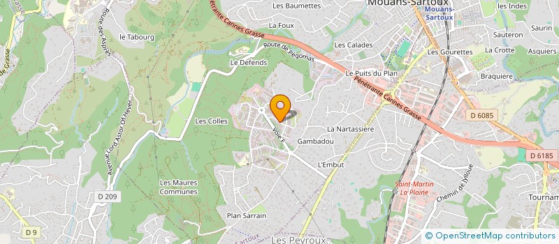 localisation de l'entreprise SARL AJANTA  MOUANS-SARTOUX