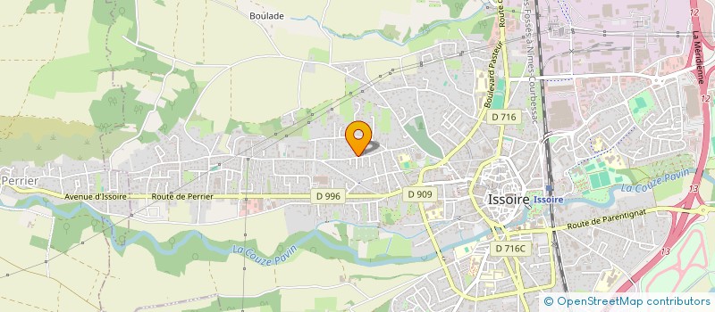 localisation de l'entreprise SARL AJB  ISSOIRE