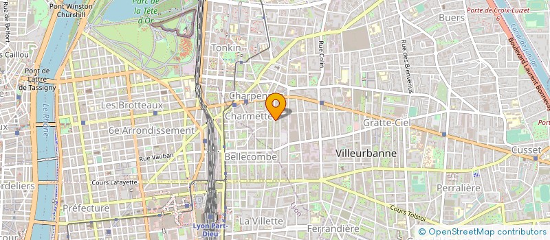 localisation de l'entreprise SARL AJI à VILLEURBANNE