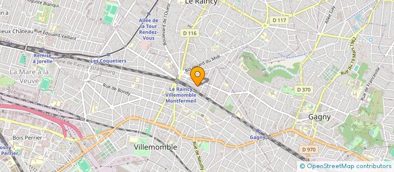 localisation de l'entreprise SARL AJK à LE RAINCY