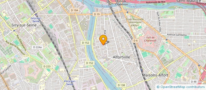 localisation de l'entreprise SARL AJM à ALFORTVILLE