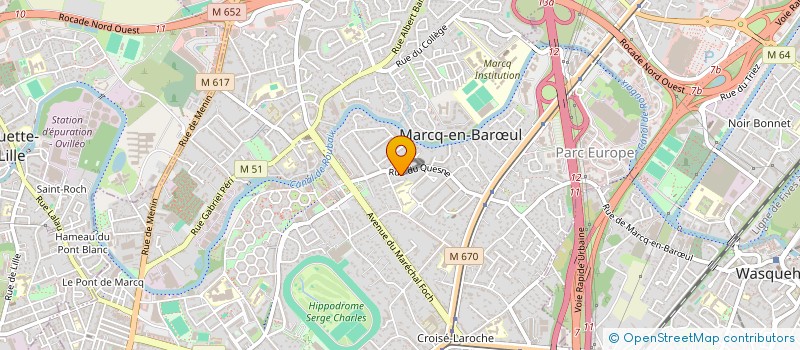 localisation de l'entreprise SARL AJP CONSEIL à MARCQ-EN-BARŒUL