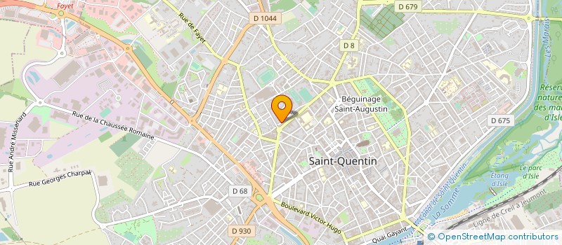 localisation de l'entreprise SARL AJP SALONS à SAINT-QUENTIN