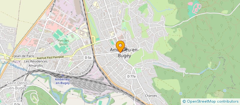 localisation de l'entreprise SARL AJSM à AMBERIEU-EN-BUGEY