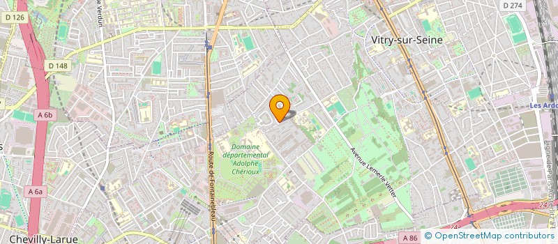 localisation de l'entreprise SARL AK TRANSPORTS SERVICES  VITRY-SUR-SEINE