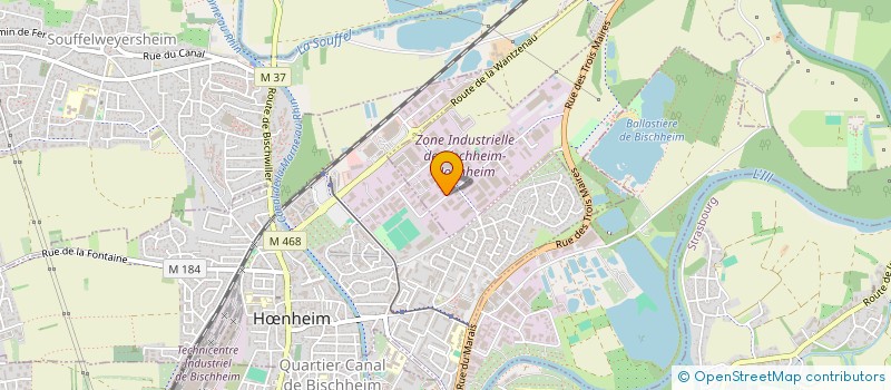 localisation de l'entreprise SARL AKER CONSTRUCTION  BISCHHEIM